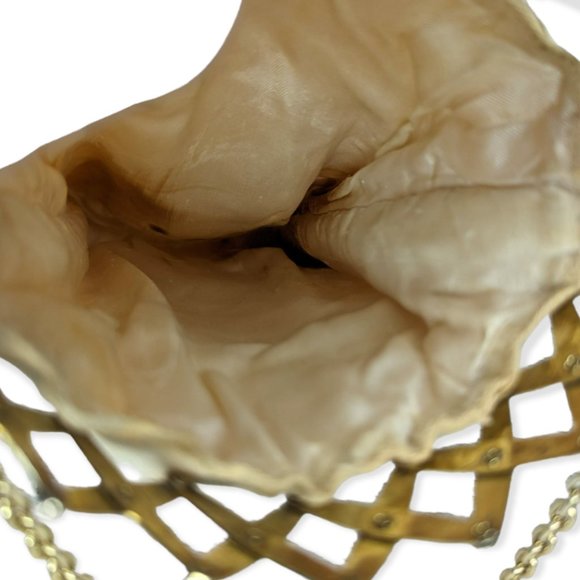 Vintage Beaded Purse with Unique Metal Closure - Picture 8 of 11